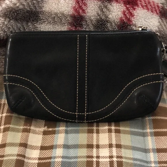 Coach Buckle Leather Wristlet - Picture 3 of 9